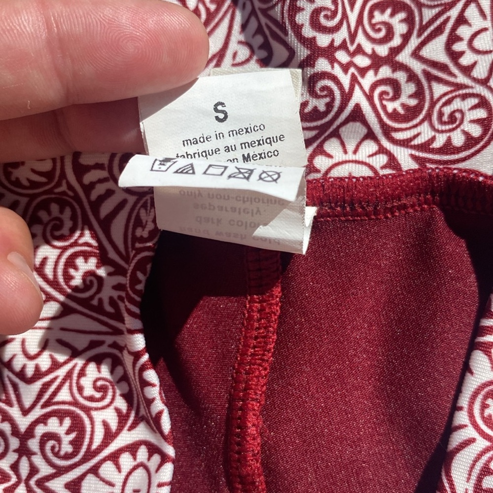 OP Red Casual capri Shorts Relaxed Fit - Picture 4 of 7